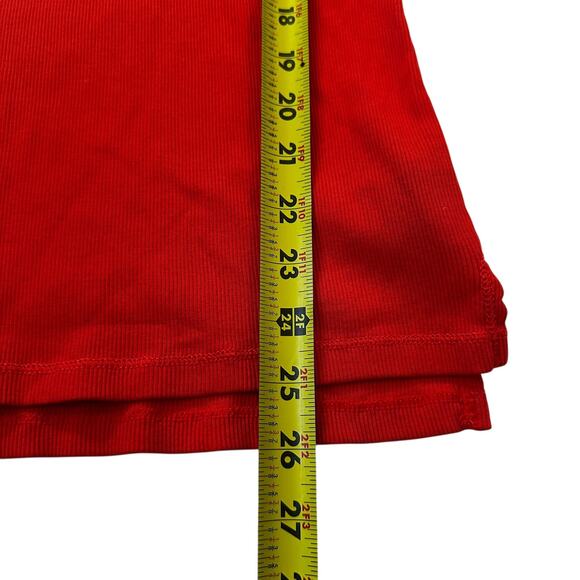 Ralph Lauren Orange Ribbed Lace Up Shirt Women's Size Medium | 26-35 - Picture 5 of 5